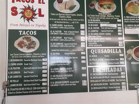 Tacos el sol - TACO EL SOL - Updated March 2024 - 20 Photos & 37 Reviews - 2124 SE 6th Ave, Topeka, Kansas - Mexican - Restaurant Reviews - Phone Number - Menu - Yelp. …